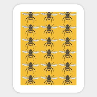 Save the bees watercolor pattern Sticker